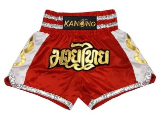 Pantalon Muay Thai Kanong  : KNS-141-Rojo 